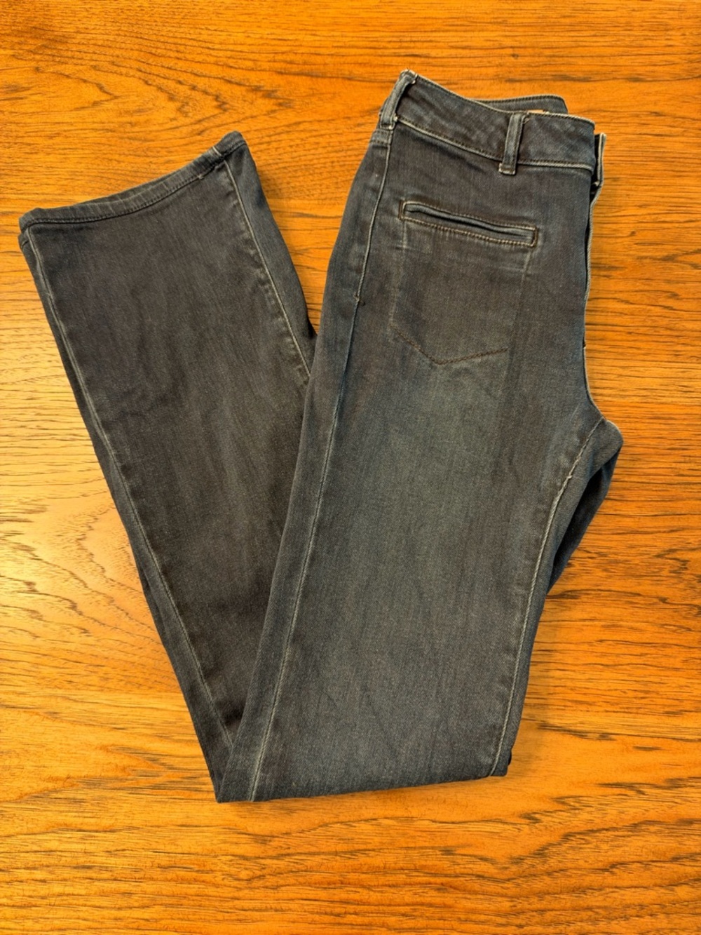 Pilcro Anthropologie Dark Wash Bootcut Straight Jeans Size 26 French Girl Chic - Picture 14 of 15
